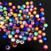 【CW】 Colorful 5MM Mixed Rhinestones crystal Round Glitter Decorations