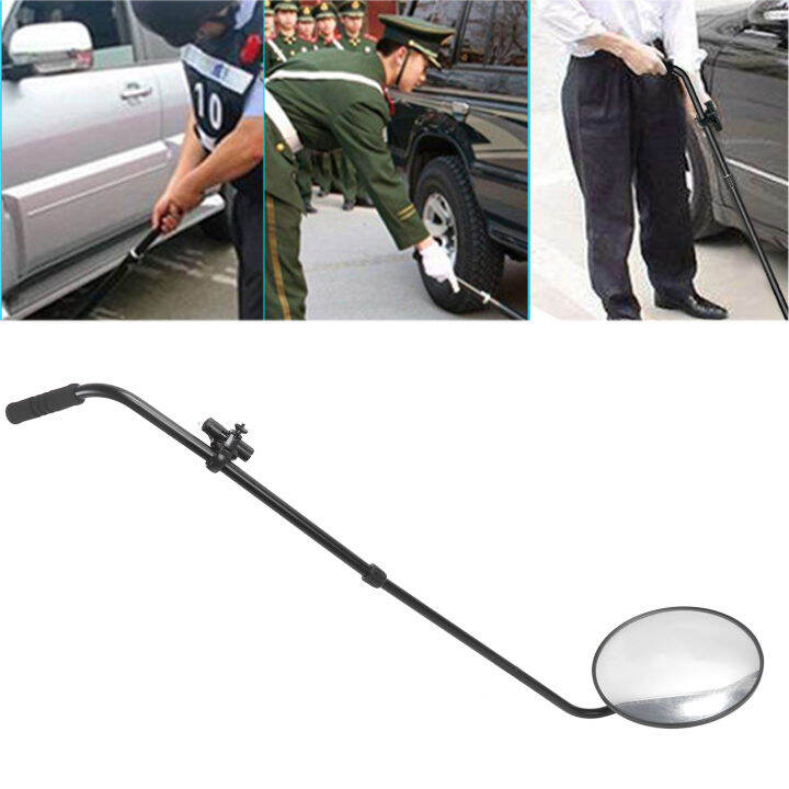 [Zeberdany] Under Car Inspection Mirror With Light Telescoping Handle Adjustable Angle
