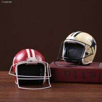 ✗❀ Creative resin decor do old coffee house helmet model Home Furnishing decorations American football Rugby helmet Ornament prop