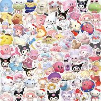 hotx【DT】 10/30/60/120pcs Stickers Kuromi Sticker Cartoon Anime Decal Laptop Scrapbook Car Kid