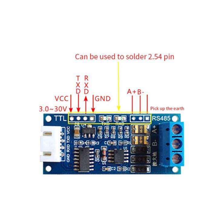 TTL to RS485 Module Mutual RS485 Conversion TTL Signal Microcontroller ...