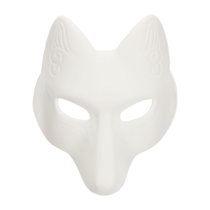 5 Pcs blank white masks Therian Mask Cat Masks Face Accessories