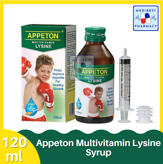 Appeton Multivitamin Lysine Syrup (120ml) Lazada