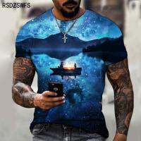 New hot mens T-shirt summer casual tops 3D printed T-shirt mens O-neck shirt fishing casual T-shirt plus size streetwear