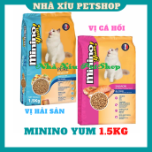 Nhập RS0822 giảm 30k cho đơn 99kHạt Minino Yum 1.5kg - Thức Ăn Khô Cho Mèo