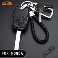 GTIOATO สำหรับ Honda เคสกุญแจรถยนต์ หนัง PU เคสกุญแจรถ ปลอกกุญแจรถยนต์ กระเป๋าใส่กุญแจรถยนต์ ซองใส่กุญแจรถ สำหรับ Honda City HRV Civic Jazz CRV Brio Accord Mobilio Odyssey BRV