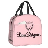 ∏◇ Champagne Insulated Lunch Tote Bag for Women Portable Cooler Thermal Bento Box Kids School Children