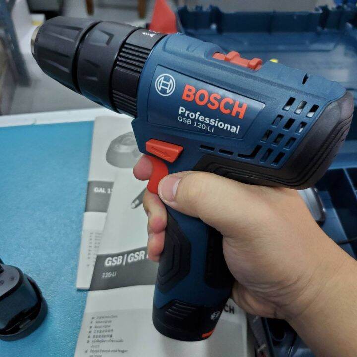 pro-โปรแน่น-gsb120li-gen3-สว่านกระแทกไร้สาย-12v-พร้อมแบต-2-ก้อนและที่ชาร์จ-bosch-สินค้าเเท้รับประกันจากผู้เเทนจำหน่าย-ราคาสุดคุ้ม-สว่าน-กระแทก-สว่าน-กระแทก-ไร้-สาย-สว่าน-เจาะ-ปูน-ไร้-สาย-สว่าน-เจาะ-กร