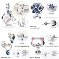 plata charms of ley 925 silver Animals Series Charm mini dog pelvis bone Beads fit for 925 original pandora bracelets diy 2022