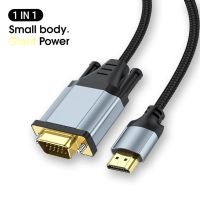 ☬ Hdmi-compatible To Vga Connector With Chip 1080p Converter Adapter Cable for Laptops Projectors Monitors Tvs