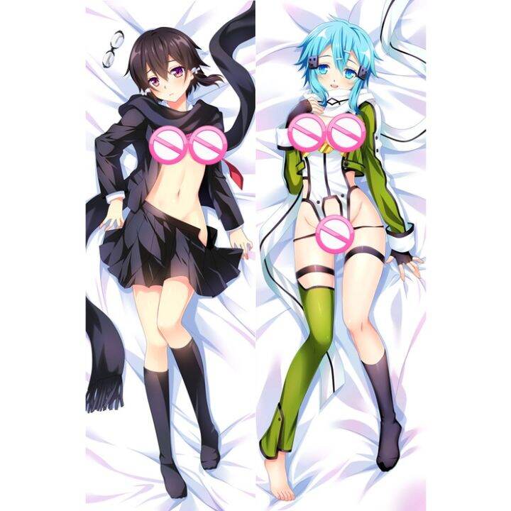 ปลอกหมอนอิง-พิมพ์ลายอนิเมะ-sword-art-online-yuuki-asuna-dakimakura-ขนาด-60x180-ซม