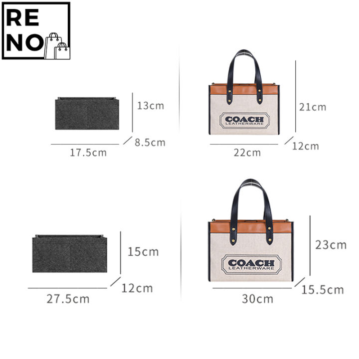 เหมาะสำหรับcoach-field-กระเป๋า-tote-จัดเก็บของกระเป๋ามีผ้าซับในการบุซับในกระเป๋า-in-the-กระเป๋าด้านในกระเป๋าและ-arrangement-รองรับรูปร่าง-แยกและ-organized-กระเป๋าส
