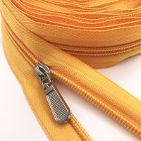 ﹍ 3 Meter 5 Nylon Coil Zippers with 5pcs Metal Zipper Pulls for Sewing Sports Coat Bag Garment Clothing Accessory