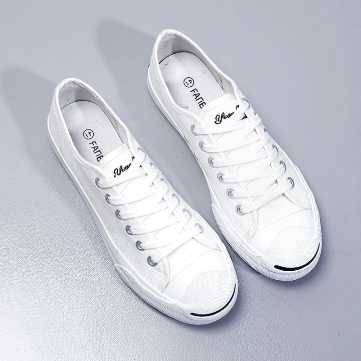 converse-jack-purcell-white-ยอดฮิต-ลดราคาพิเศษสุดๆ-รองเท้าลำลองสีขาว-อย่างดีรองเท้าลำลองสำหรับคู่รัก-รองเท้าผู้หญิงรองเท้าผู้ชาย