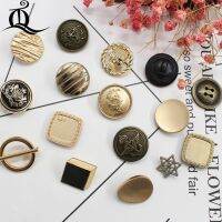 【cw】 10pcs 16 25mmgold silver mix metal Buttons clasp factory direct wholesale models hot models metal buttons 15mm sewing supplies