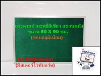 กระดานกำมะหยี่สีเขียว แขวนผนัง ขอบอลูมิเนียม ขนาด 60 X 90 ซม.