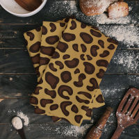 Animal Skin Texture Leopard Print Microfiber Cleaning Cloths Hand Towels Dishcloth Utensils For Kitchen House Things Wipe Towel