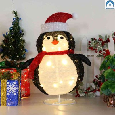 โคมไฟคริสมาสต์ในบ้านมนุษย์หิมะสำหรับตกแต่งสวนนอกบ้าน40LED ประดับโคมไฟสำหรับเทศกาลปีใหม่
