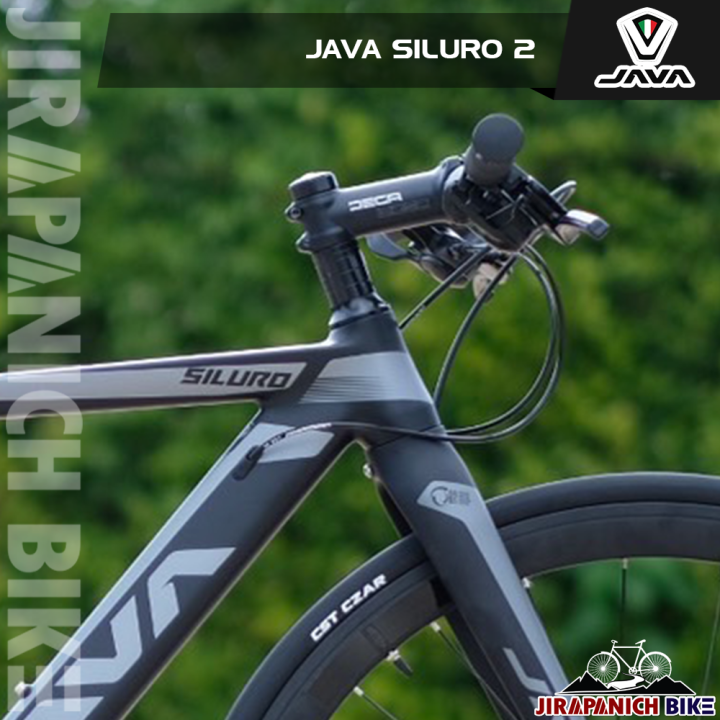 จักรยานไฮบริด-java-รุ่น-siluro2-ตะเกียบคาร์บอน-เกียร์-shimano-sora-18-สปีด