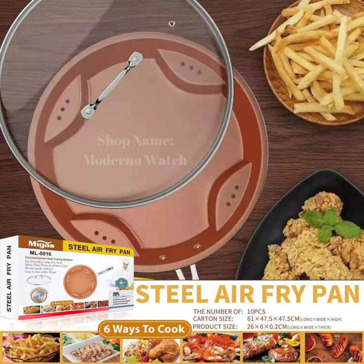 MOCHI Migas Steel Air Fryer Cooking Pan Ceramic Induction Pan Non Stick