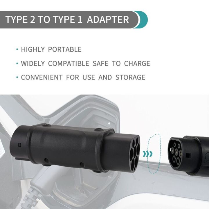 gkfly-j1772-ev-adaptor-plug-32a-electric-vehicle-car-ev-charger-connector-type-2-to-type1-electric-vehicle-charging-adapter
