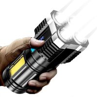 Powerful flashlight 3 Switch Mode High power led flashlights Waterproof Portable Led flashlight Rechargeable Outdoor Flashlight