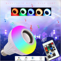 YESPERY LED ไร้สายหลอดไฟบลูทูธลำโพง12W RGB Smart Music โคมไฟเล่น + Remote