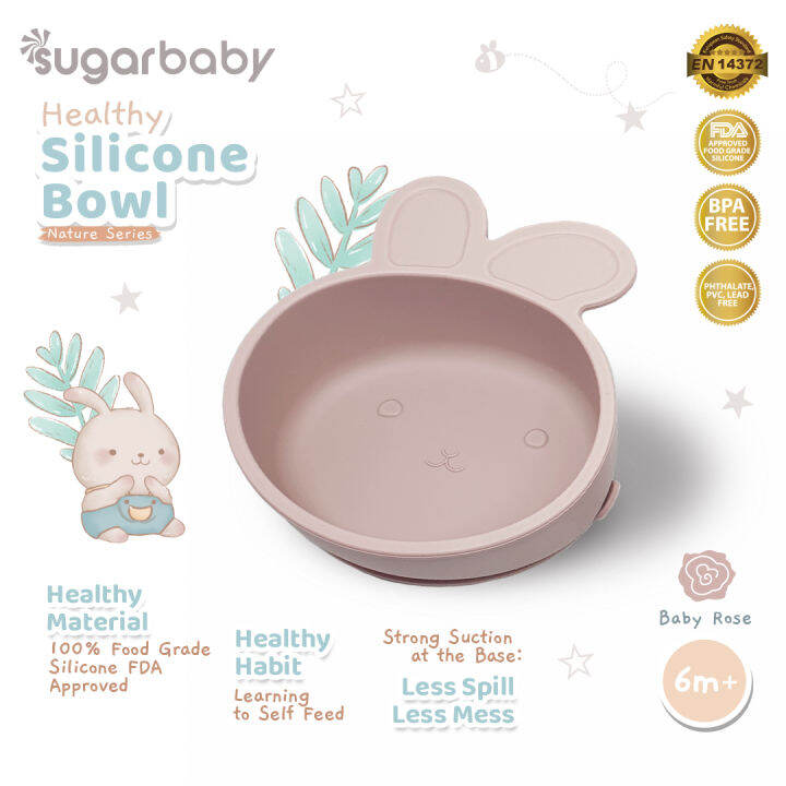Sugarbaby Healthy Silicone Rabbit Bowl Nature Series Lazada Indonesia