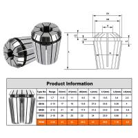 Er32 Er25 Er20 Er11 Er16หัวจับสปริงคลอเร็ทแม่นยำ0.008มม. สำหรับตัวยึดเครื่องมือกัด Cnc มอเตอร์แกนเครื่องแกะสลัก
