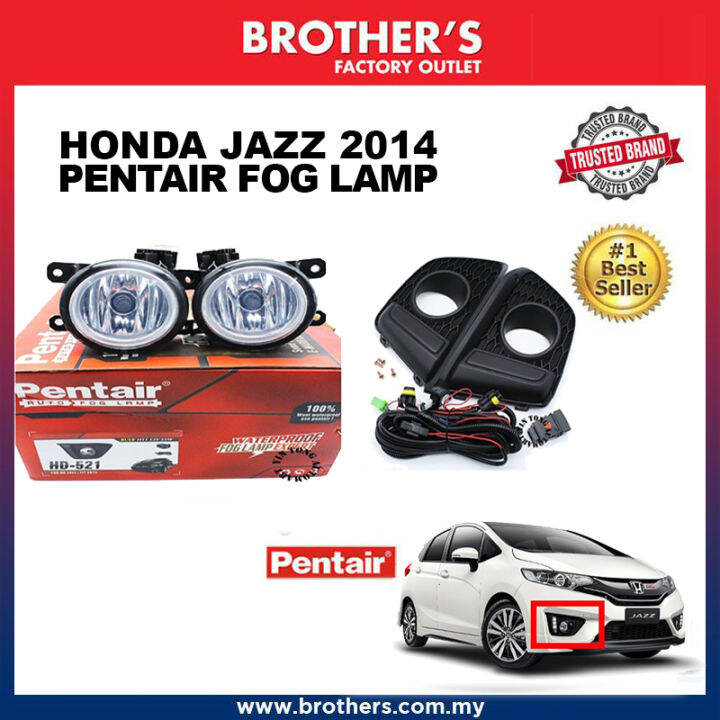 HONDA JAZZ 2014 ORIGINAL OEM FOG LAMP WITH SWITCH WIRING (HD521) Lazada