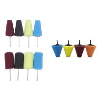 1 Set Buffing Polishing Wheel Car Shank Polishing Sponge Tool &amp; 1 Set Car Wheel Hub Sponge Cone Foam Pad