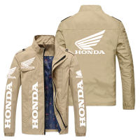 Honda Jackets  Autumn WInter Mens Honda Wing Print Jacket Baseball Uniform Harajuku Windbreaker Motorbike Racing Jacket Coat