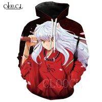 Inuyasha Hoodie แฟชั่นยอดนิยมชายและหญิงฮาราจูกุเสื้อกีฬา 3D พิมพ์ Hip Hop Street Wear อะนิเมะญี่ปุ่น Hoodie Hoodie Pullover