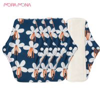 (CAES Premium) Mora Mona 5ชิ้นผู้หญิงนำมาใช้ใหม่แผ่นผ้าผ้าอนามัยกันน้ำไม้ไผ่ผู้หญิงประจำเดือนล้างทำความสะอาดได้แผ่นแผ่นดูดซับ