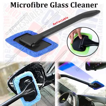  Retractable Car Rearview Mirror Wiper,Portable Car Car Glass  Scraper for All Vehicles Decontamination and Water Mist Cleaning Brush,Car  Wiper to Keep The Rearview Mirror Clear in Rainy Days (Black) : Automotive