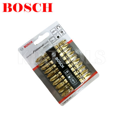 ดอกสว่านไขควง BOSCH ดอกไขควงลม ดอกไขควง หัวPH2 ขนาด65mm. สีทอง ของแท้ [ 3ดอก /5ดอก /10ดอก ]