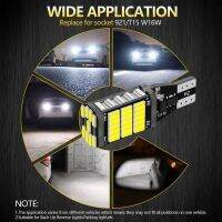 ไฟเบรครถ T15ถอดรหัส45smd 4014ไม่มีขั้นมีไฟย้อนกลับสัญญาณเลี้ยว Canbus นำ