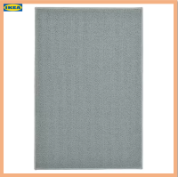 พรม พรมเช็ดเท้า 100% โพลีเอสเตอร์ สีเทา ขนาด 40x60 ซม. FINTSEN ฟีนท์เซน (IKEA)