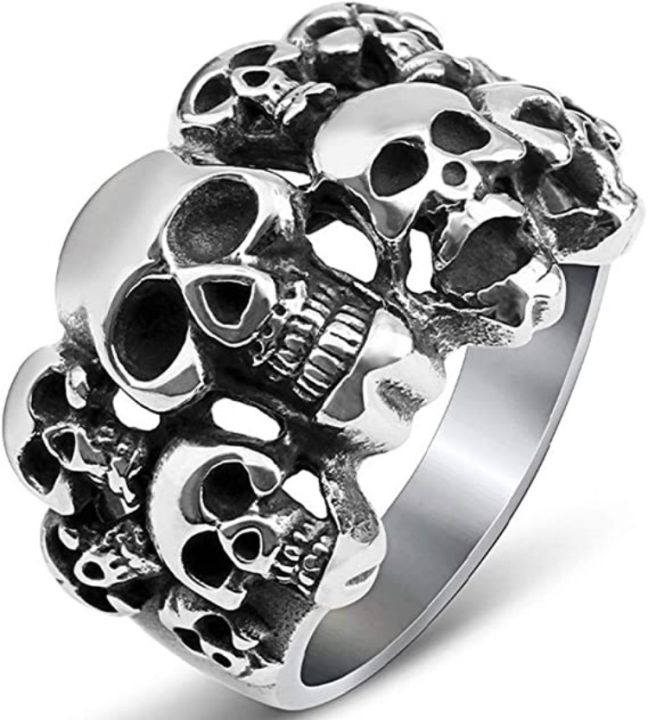 hip-hop-skull-ring-แหวนไทเทเนียมเหล็กกะโหลกศีรษะขนาดเล็ก-เครื่องประดับ-hip-hop-va1d
