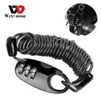 [Sell Well] WEST BIKING BikeLock Cycling HelmetLock FoldPassword Anti Theft Safety Lock MTB RoadAccessories