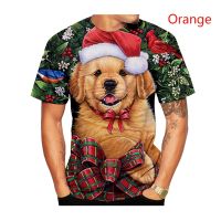 New Fashion Christmas Shirt Casual 3D Printed Popular T Shirts Short Sleeve MenWomenKids Snowman Unicorn Elk Xmas Clothing Uni Printing T-Shirt