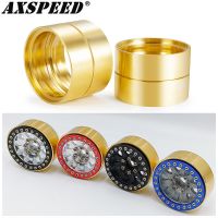 AXSPEED Brass Internal Beadlock Wheel Ring Clamp Rings for 1.9" Wheel Rim Axial SCX10 TRX4 TRX6 1/10 RC Crawler Car Part Electrical Connectors