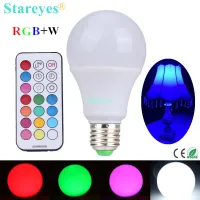 【☊HOT☊】 gaqiugua6 1ชิ้น E27ลูกบอลหรี่แสงได้หลอดไฟ Rgbw Led 10W โคมไฟโต๊ะเขียนหนังสือ Led Rgb W ดาวน์ไลท์ไฟดรอปไลท์พร้อมรีโมทคอนโทรล