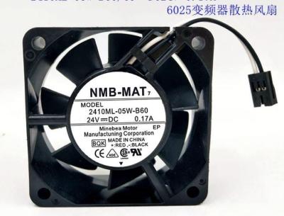 พัดลมอินเวอร์เตอร์6ซม. 0.17A BQB 24V 2410ML-05W-B60 NMB-MAT ของแท้