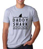 Daddy Shark Doo Letters Print Mens Funny T Shirts For Men Top Hipster T-shirt Drop Ship Gildan