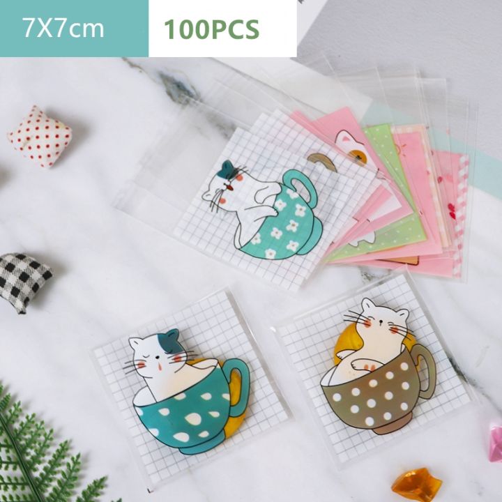 yf-100pcs-plastic-adhesive-cookie-baby-kids-decoration-supplies