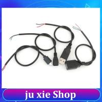 JuXie store 0.3M USB 2.0 Type A Male female 2Pin 4pin micro USB repair welding Cable Power charging Supply Adapter DIY Connector 2 4 core