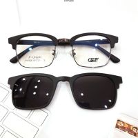 ?กรอบแว่นตา GEZE 1ClipOn รุ่น HW952-C5 เต็มกรอบสีน้ำตาล ฟรี คลิปออนกันแดดสีดำ Polarized เปลี่ยนเป็นแว่นตากันแดด ป้องกันแสงแดด รังสี UVA UVB UV