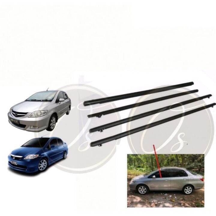 Honda City sel 20032008 Door Glass Moulding Lining Rubber Outer