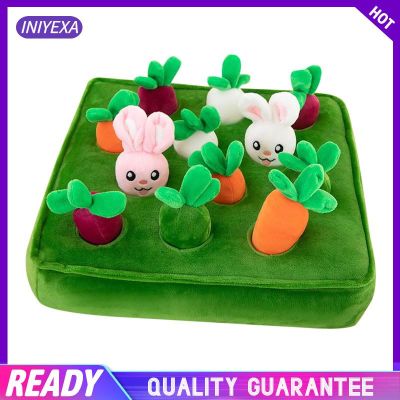 Creative Dog Carrot Plush Toy Pet Interaction Snuffle Mat Vegetable Chew Toy Molars Toy